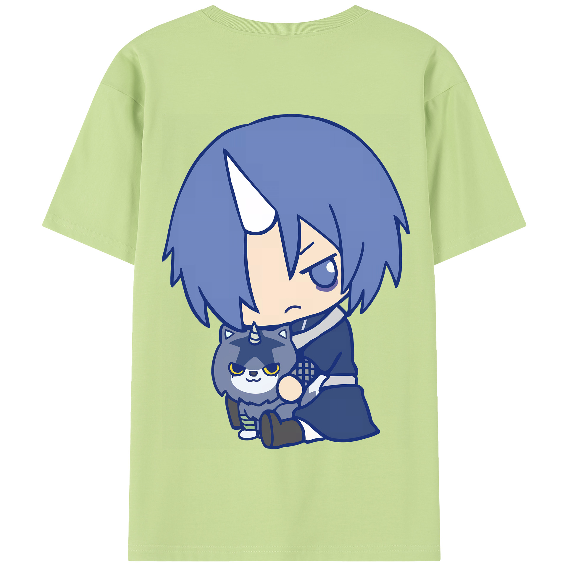 （画像用） 転スラ Regarding Reincarnated to Slime 綿100％半袖Tシャツ（背面プリント）